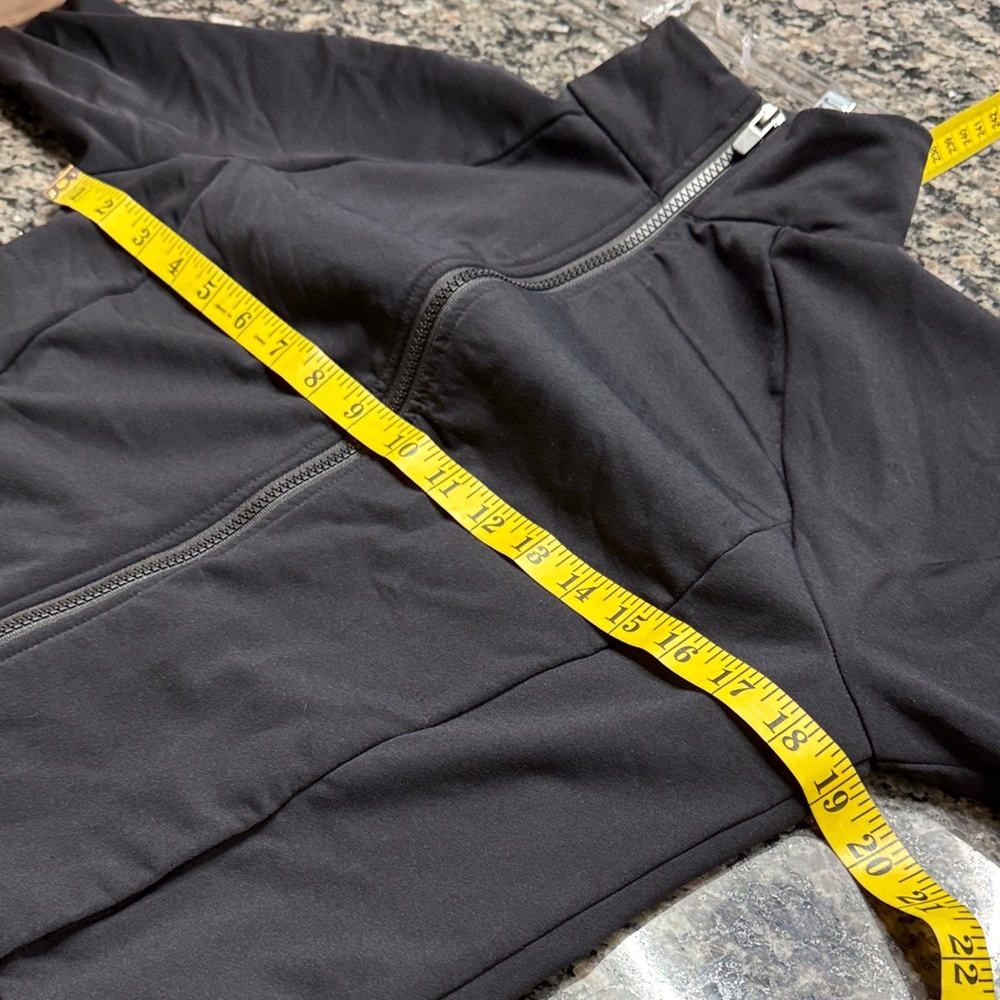 Fabletics Black Full-Zip Lightweight Jacket EUC S - image 6